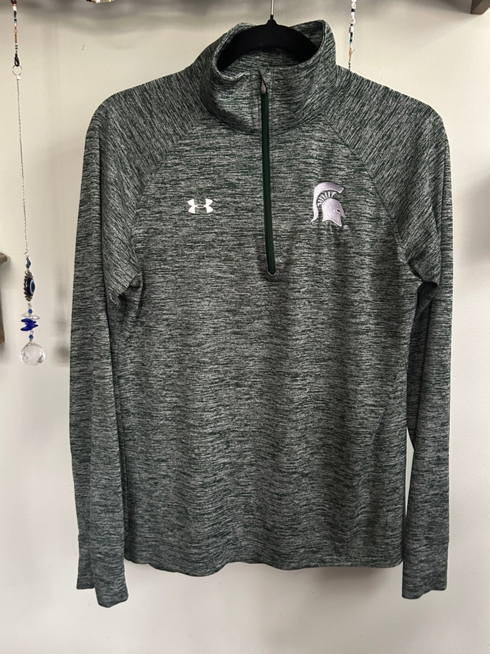 MSU Spartans UA quarter zip